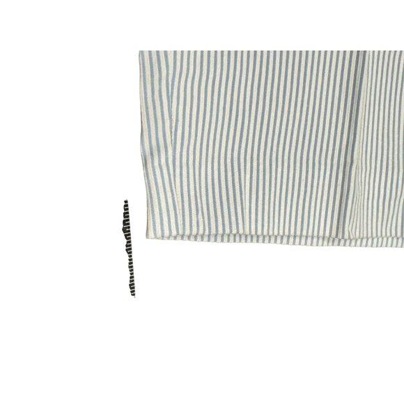 Talbots Perfect Crop Blue White Striped Pants Capri Coastal Beach Inseam 25" - Picture 3 of 6